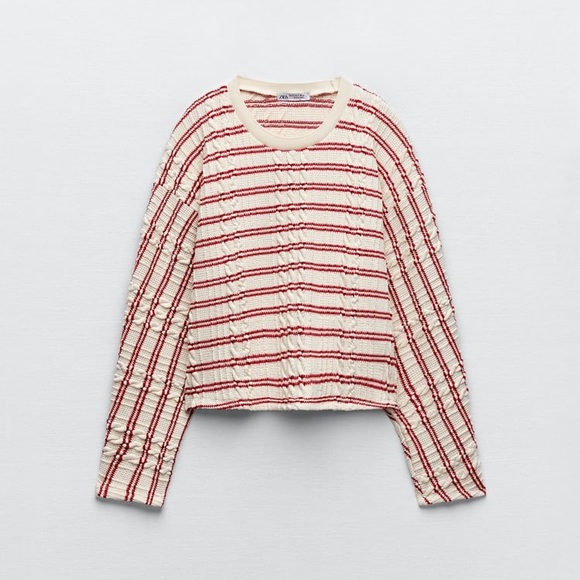Zara Striped Sweatshirt - Picture 4 of 7